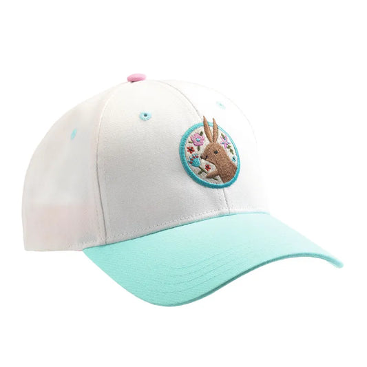 Rabbit, Cotton Sun Cap, For Kids 6+, Embroidered Patch