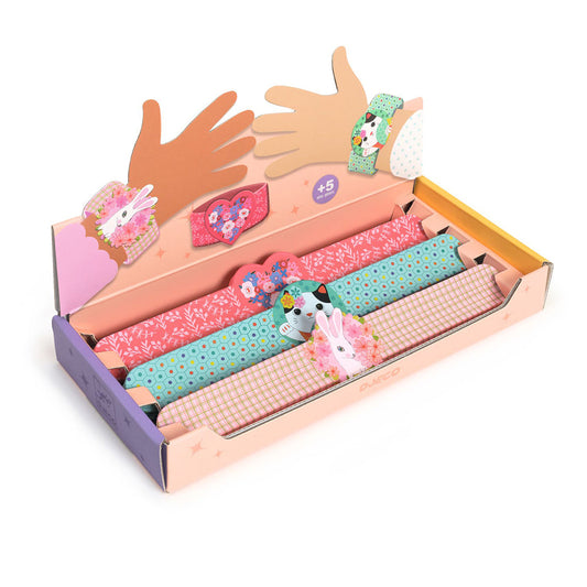 Heart, Rabbit & Cat, Slap Bracelet, 5+, Snap-On Wrist Bracelet (1 Of 3 Designs)