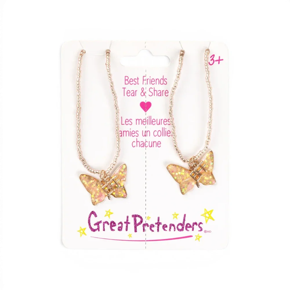 Bff Butterfly Share & Tear, Pink: 2 Pieces, Costume Accessory for Kids 3+