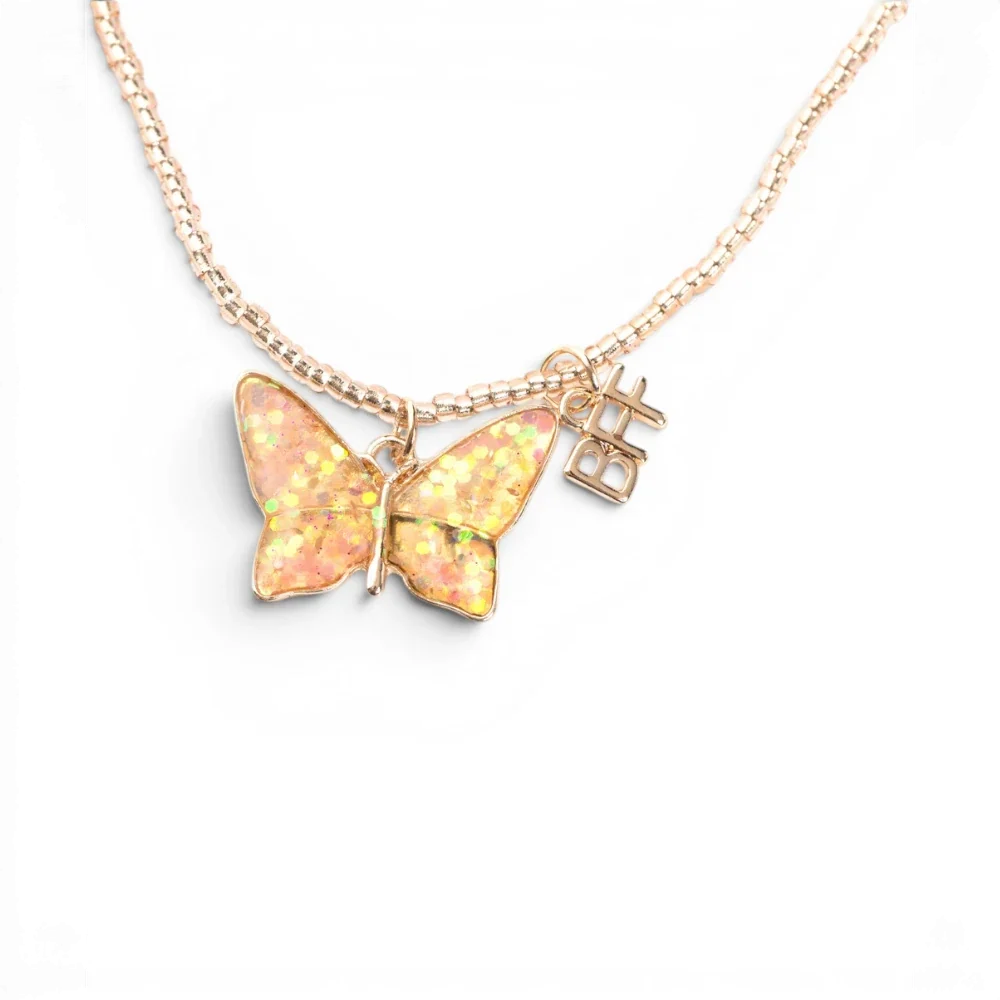 Bff Butterfly Share & Tear, Pink: 2 Pieces, Costume Accessory for Kids 3+