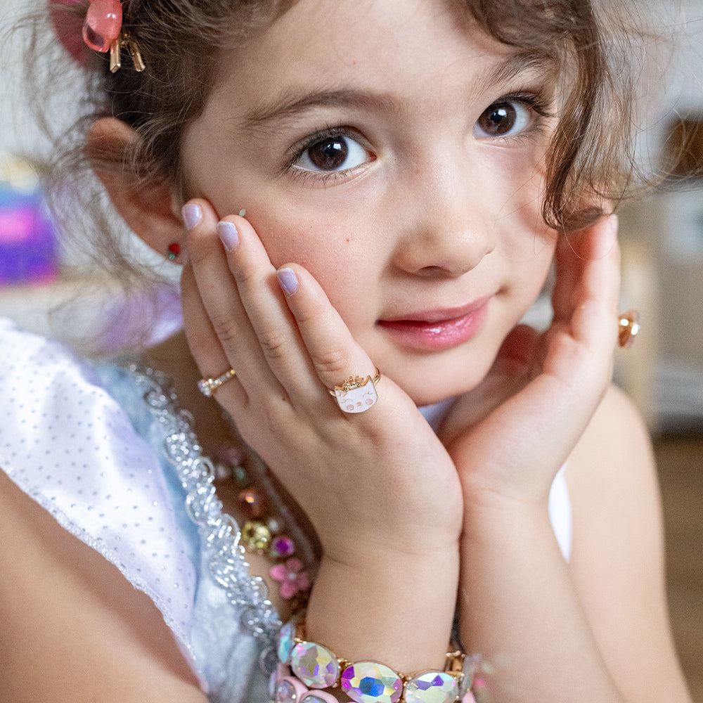 Boutique Kitty Love Ring Set: 2 Pieces, Costume Accessory for Kids 3+