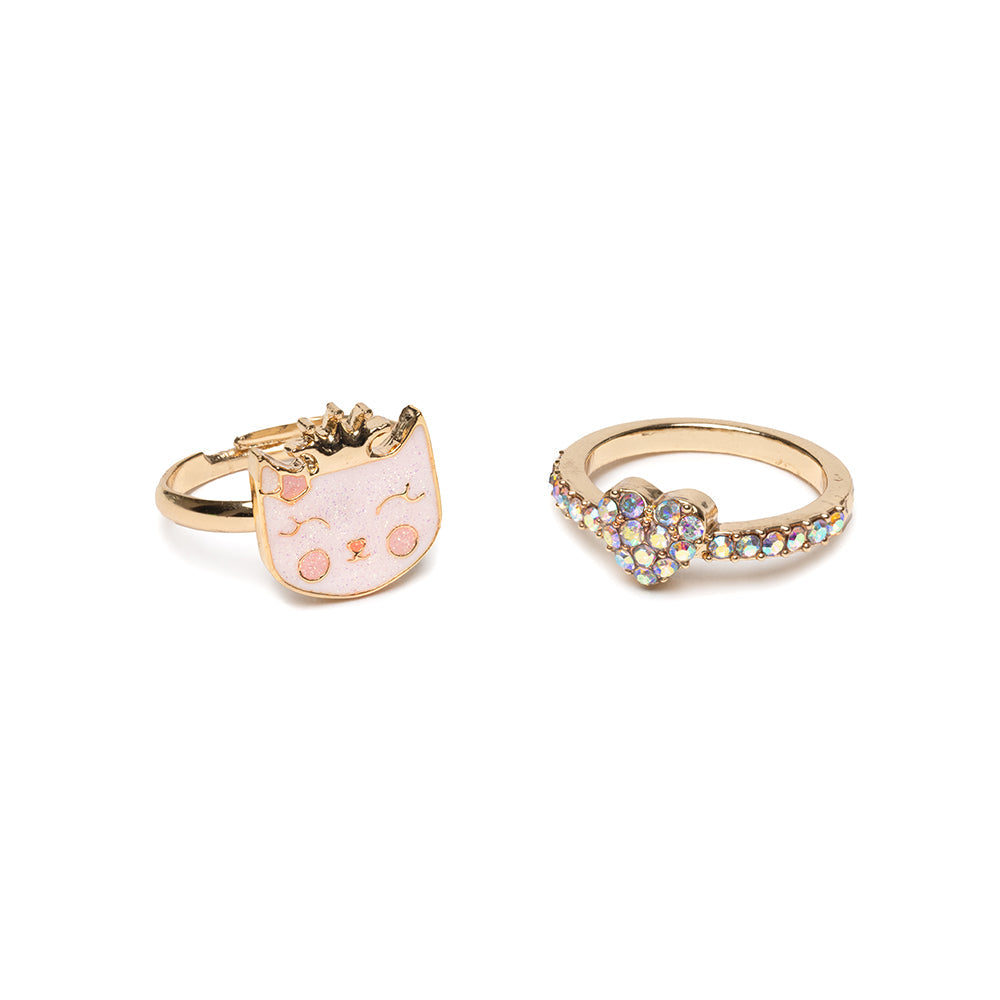 Boutique Kitty Love Ring Set: 2 Pieces, Costume Accessory for Kids 3+