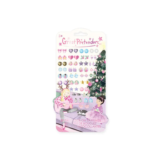 Holiday, Sticker Earrings, For Kids 3+, Set Of 30 Pairs