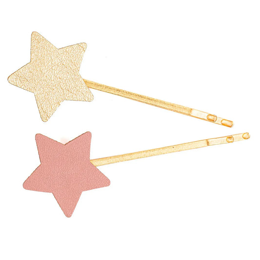 Boutique Matte Star Bobby, Assorted: 2 Pieces, Hair Accessory for Kids 3+