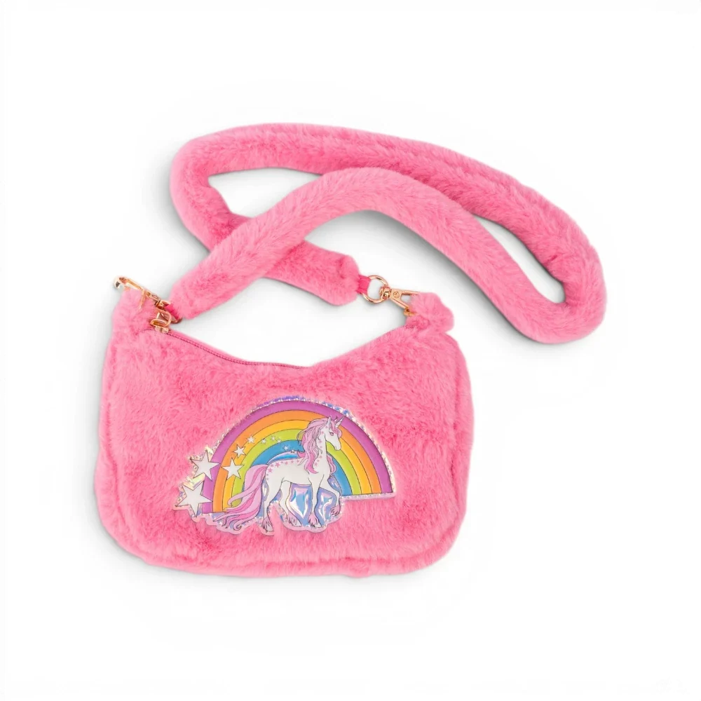 Rainbow Cuddle Crossbody Purse - Pink, Bag for Kids 3+