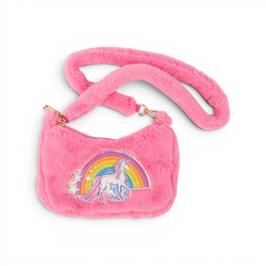Rainbow Cuddle Crossbody Purse - Pink, Bag for Kids 3+