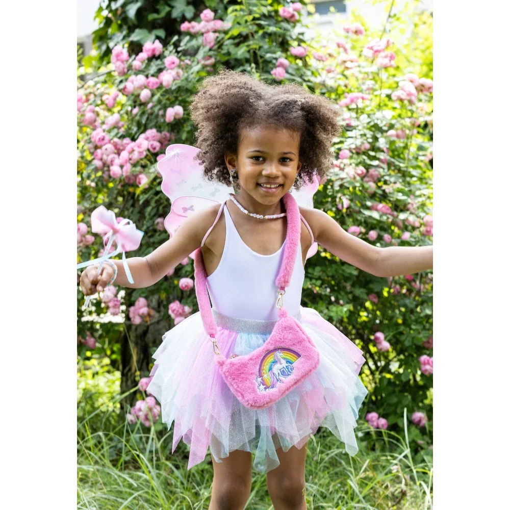 Rainbow Cuddle Crossbody Purse - Pink, Bag for Kids 3+