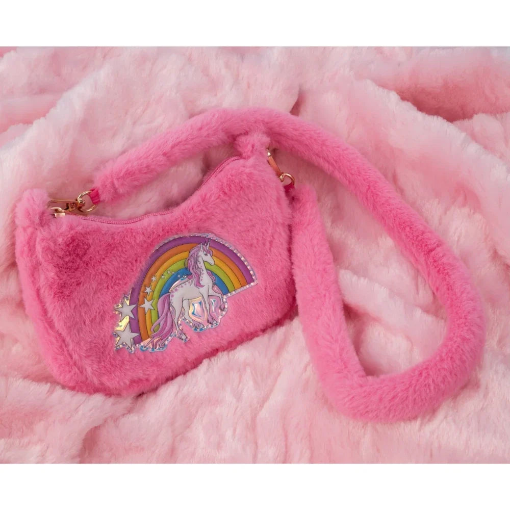 Rainbow Cuddle Crossbody Purse - Pink, Bag for Kids 3+