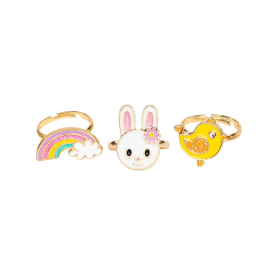 Spring Ring Bunny Set: 3 Pieces, Costume Accessory for Kids 3+