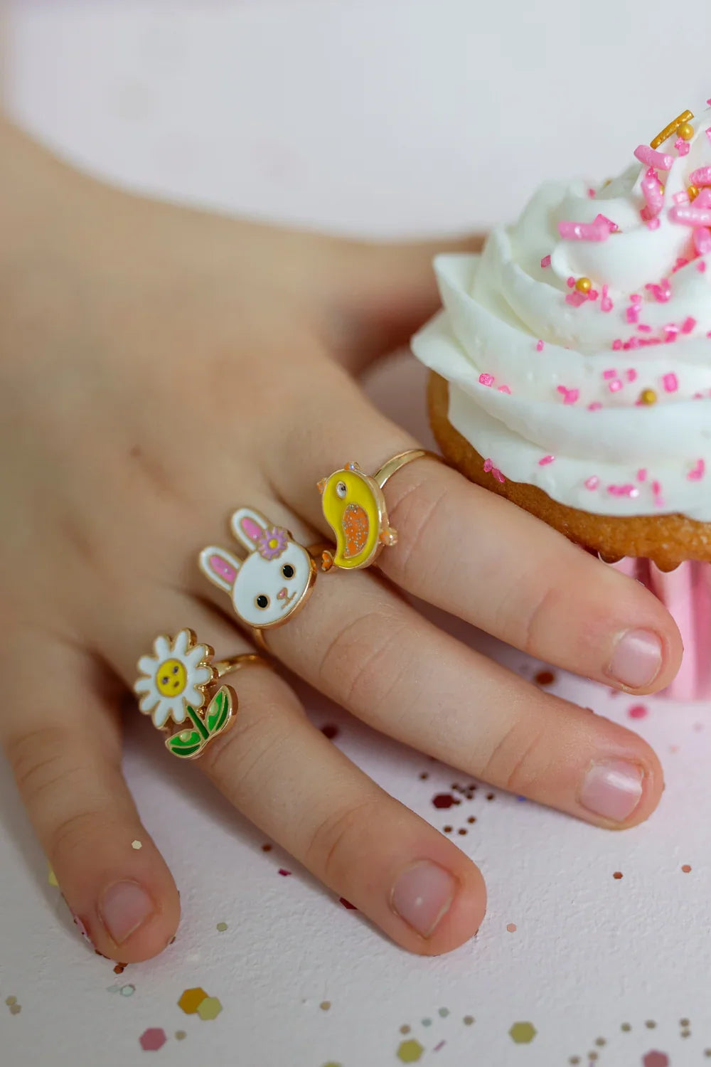 Spring Ring Bunny Set: 3 Pieces, Costume Accessory for Kids 3+