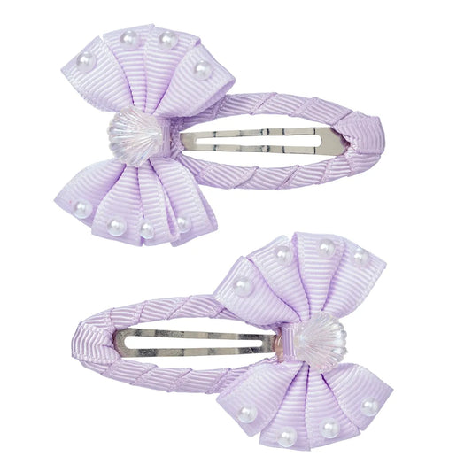 Hair Clips Gilia Bow Purple for Kids 3+