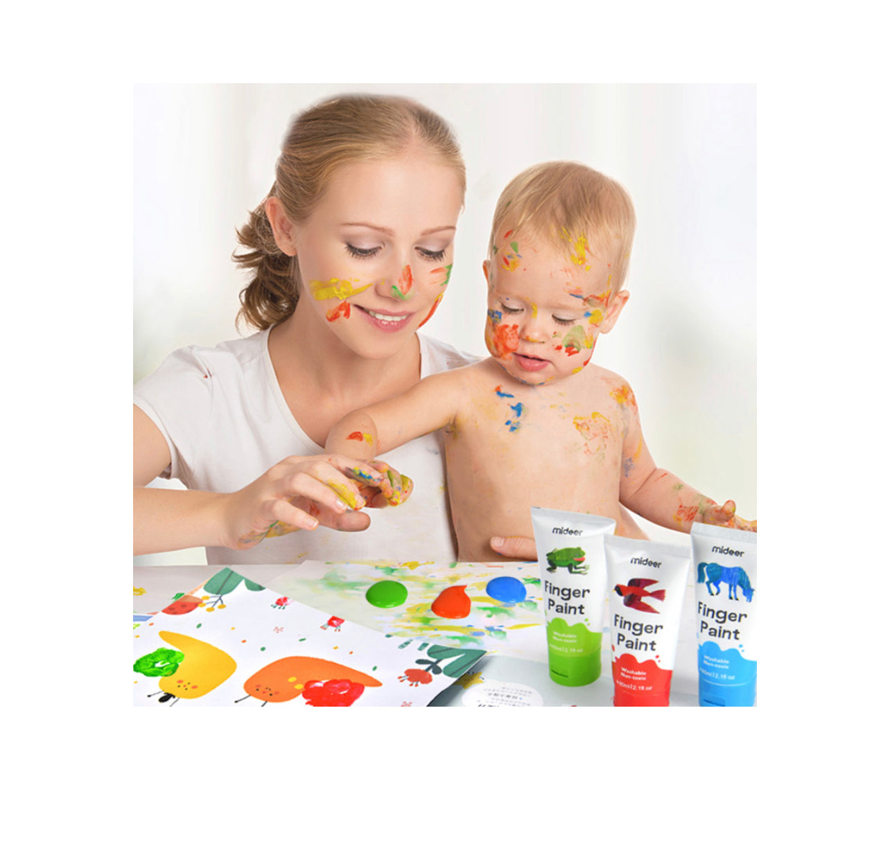 Finger Paint 6 color Mideer
