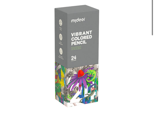 Vibrant Colored Pencil - 24 Colors Mideer