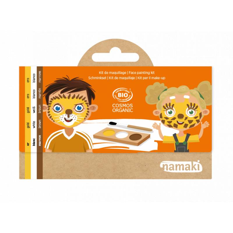 Lion & Giraffe Face Paint Kit 3 colors, Face Paint Kit for Kids 5+