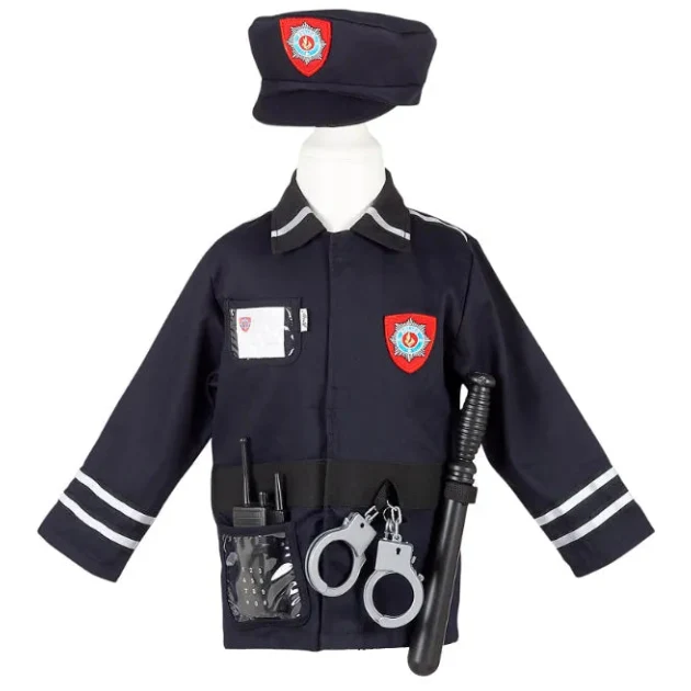 Policeman, Role Play Costume for Kids 4-7