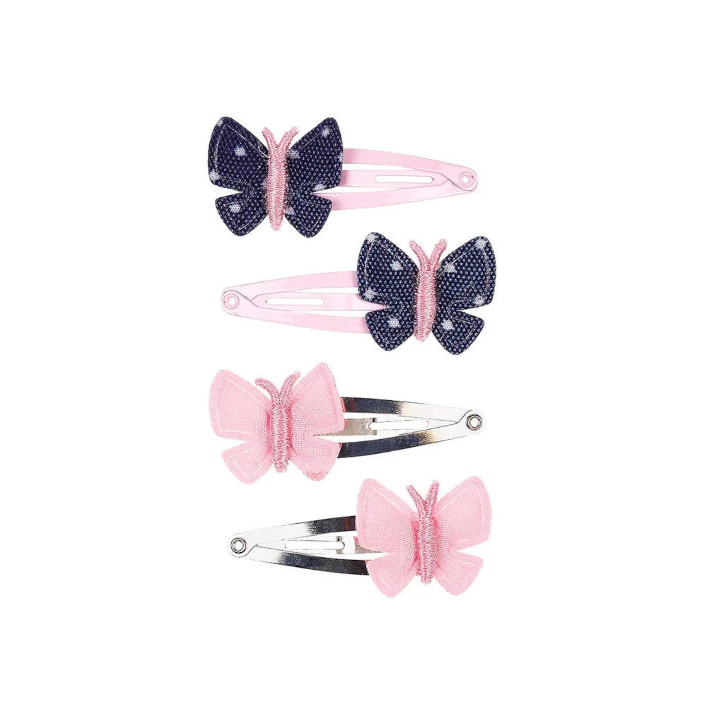Akke butterfly 4 pcs, Hair Clip Set for Kids 3+