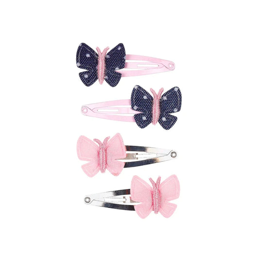 Akke butterfly 4 pcs, Hair Clip Set for Kids 3+