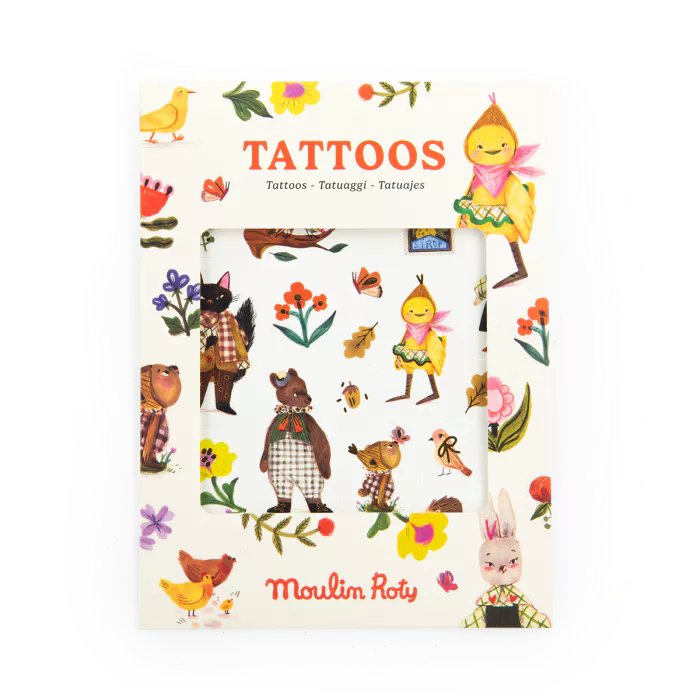 Tattoos, Les Minouchkas, Tattoo Sticker Set for Kids 3+