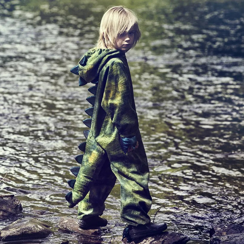 Tyrannosaurus, Dinosaur Jumpsuit for Kids 5-6, Soft Padded Belly