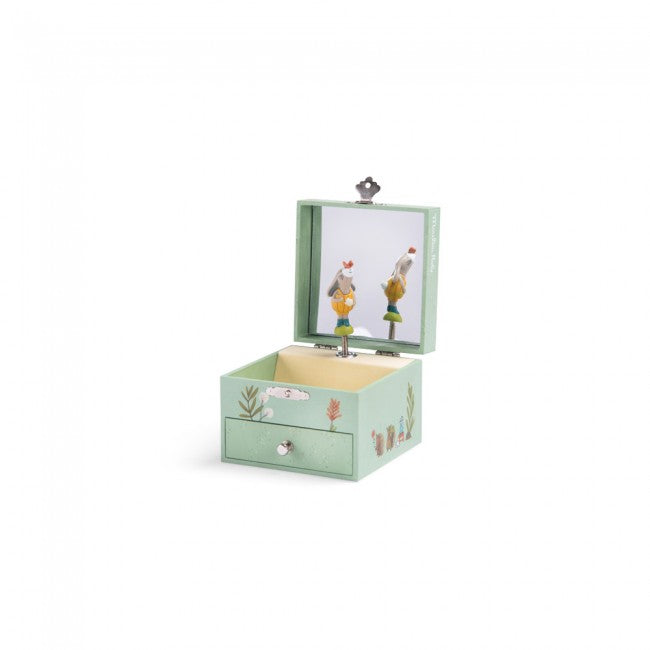 Musical Jewellery Box, Trois Petits Lapins