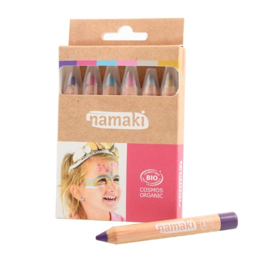 Enchanted Worlds Face Paint Pencils Set of 6, Face Paint Kit for Kids 3+